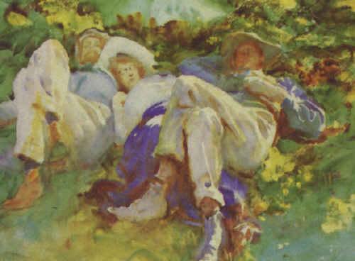 John Singer Sargent The Siesta Sweden oil painting art
